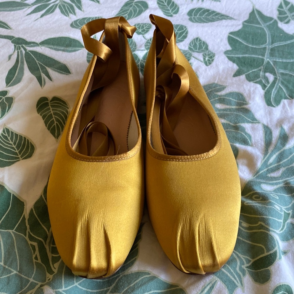 J Crew marigold ballet flats